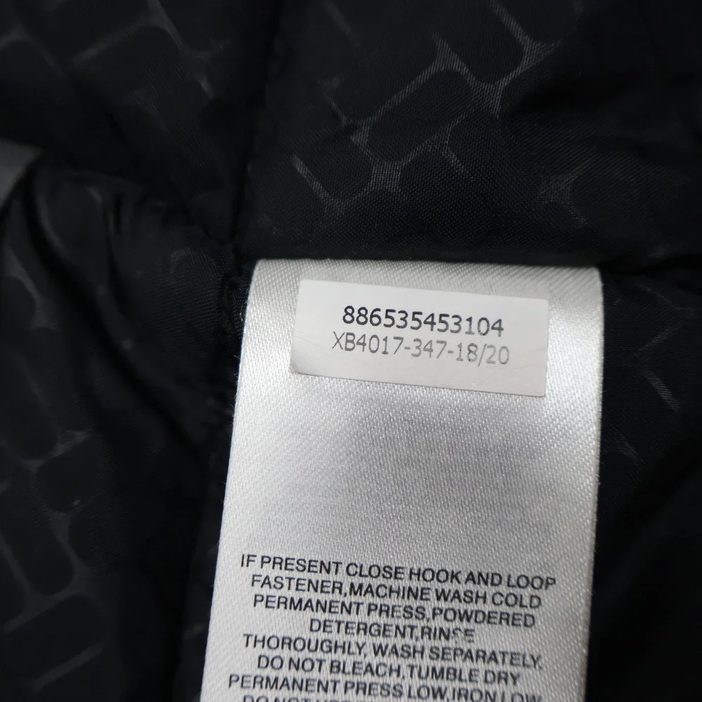 Columbia Jacket Boys Large 18/20‎ Black Insulated Hooded Wind Rain Puff Outdoor